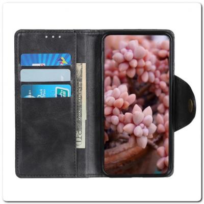 Чехол Книжка Flip Wallet с Отделениями для Карт на Samsung Galaxy A70 Черный