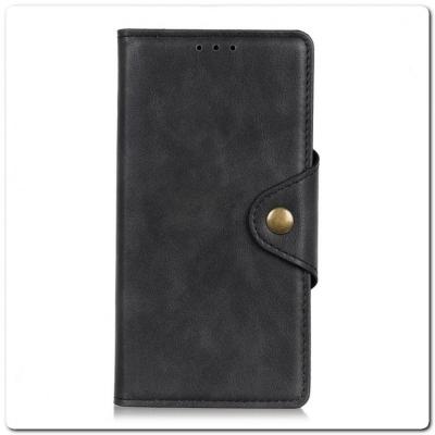 Чехол Книжка Flip Wallet с Отделениями для Карт на Samsung Galaxy A70 Черный