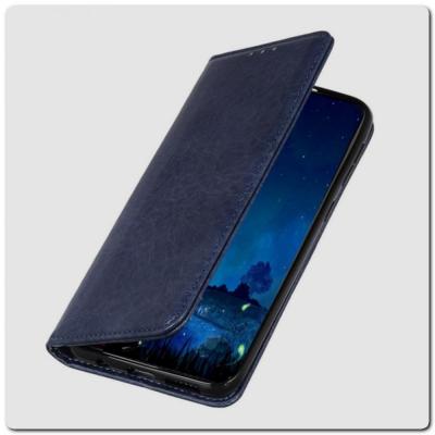 Чехол Книжка с Скрытыми Магнитами Авто Закрытие для Samsung Galaxy A10 Синий