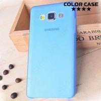 Ультратонкий пластиковый чехол для Samsung Galaxy A3 синий