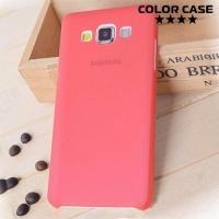 Ультратонкий пластиковый чехол для Samsung Galaxy A3 красный