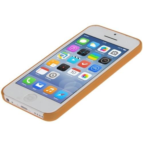 Ультратонкий пластиковый чехол для iPhone 5C Оранжевый