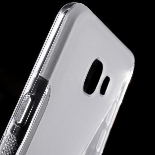 Силиконовый чехол для Samsung Galaxy A5 SM-A510F 2016 прозрачный S-образный