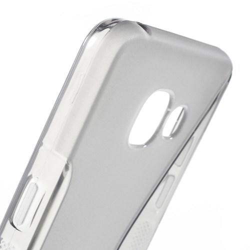 Силиконовый чехол для Samsung Galaxy A5 SM-A510F 2016 серый S-образный