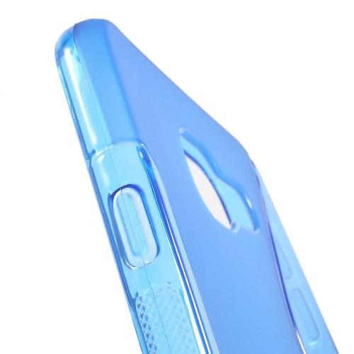 Силиконовый чехол для Samsung Galaxy A7 SM-A710F 2016 синий S-образный