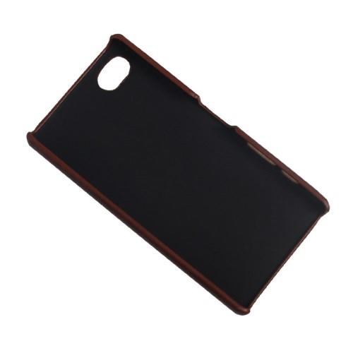 Кейс с подставкой из экокожи для Sony Xperia Z5 Compact коричневый