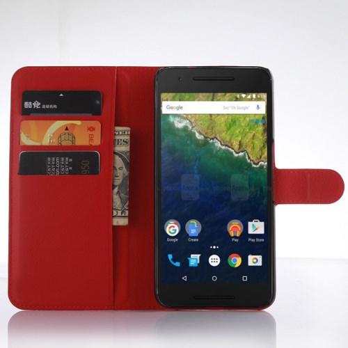 Чехол книжка для Huawei Nexus 6P - Красный