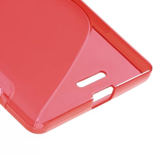 Силиконовый чехол для Microsoft Lumia 950 XL красный S-образный