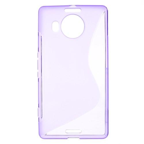 Силиконовый чехол для Microsoft Lumia 950 XL фиолетовый S-образный
