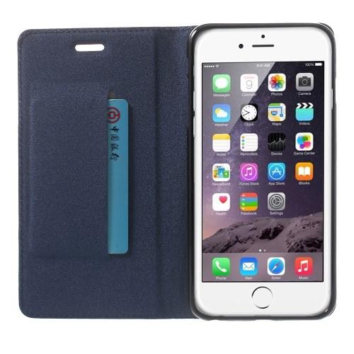Чехол книжка для iPhone 6 Plus синий Mercury Case On