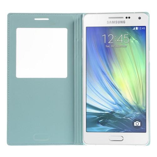 Чехол книжка голубой для Samsung Galaxy A5, Galaxy A5 Duos с функцией активное окно