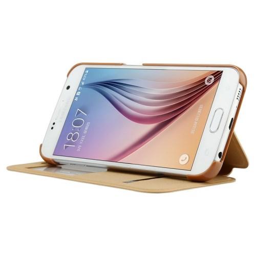 Чехол с окном для Samsung Galaxy S6 - BASEUS Terse коричневый
