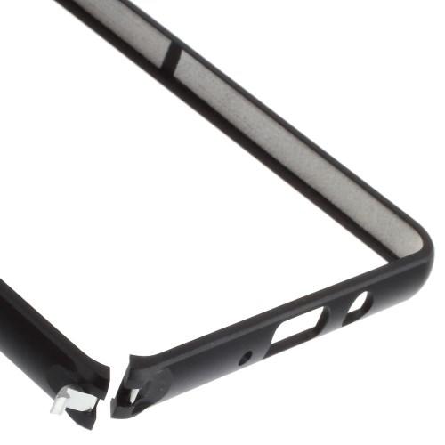 Металлический ультратонкий бампер для Samsung Galaxy A5 чёрный