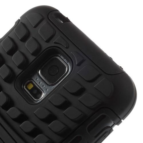 Противоударный гибридный чехол для Samsung Galaxy S5 mini черный