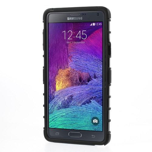 Гибридный противоударный чехол для Samsung Galaxy Note 4 - черный