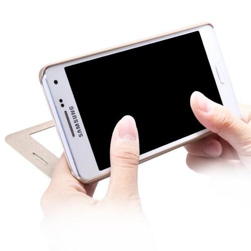 Чехол книжка Nillkin Gold Sparkle для Samsung Galaxy A5, Galaxy A5 Duos с функцией активное окно