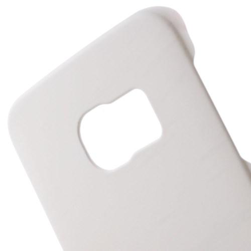 Кейс чехол для Samsung Galaxy S6 edge пластиковый - белый