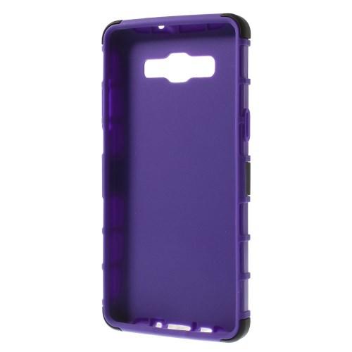 Гибридный противоударный чехол для Samsung Galaxy A5 - фиолетовый