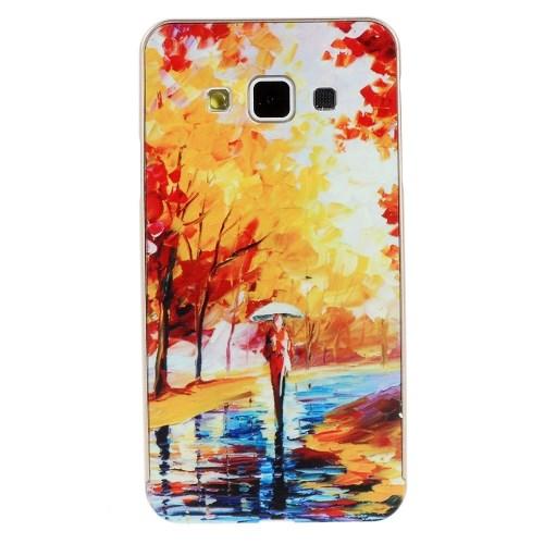 Металлический чехол для Samsung Galaxy A3 с орнаментом Autumn