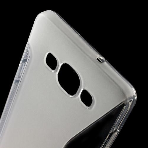 Силиконовый чехол для Samsung Galaxy A5, Galaxy A5 Duos - прозрачный S-образный