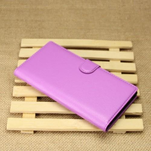 Чехол книжка для Sony Xperia T3 фиолетовый Litchicase