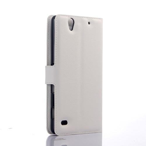 Чехол книжка для Sony Xperia C4 белый