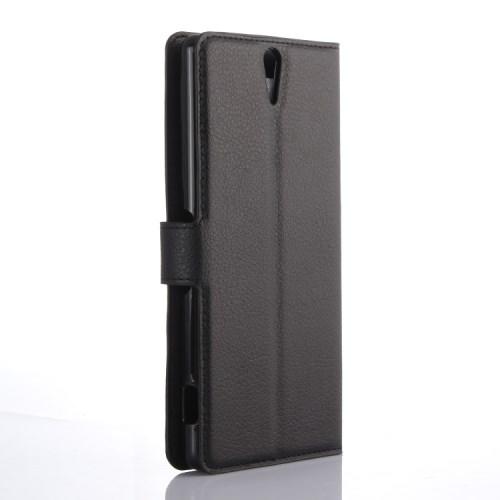 Чехол книжка для Sony Xperia C5 Ultra / C5 Ultra Dual - черный