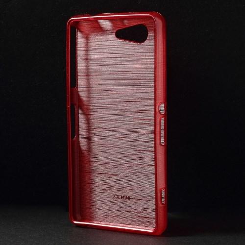Силиконовый чехол для Sony Xperia Z3 Compact красный Shine