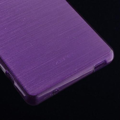 Силиконовый чехол для Sony Xperia Z3 Compact фиолетовый Shine
