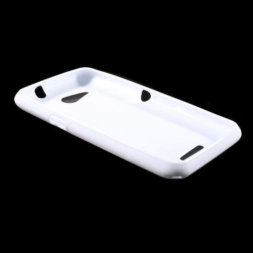 Силиконовый чехол для Sony Xperia E4g, Xperia E4g Dual S-образный белый