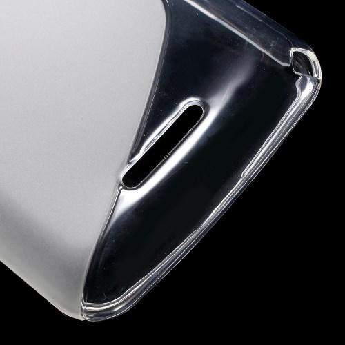 Силиконовый чехол для Sony Xperia E4g, Xperia E4g Dual S-образный прозрачный