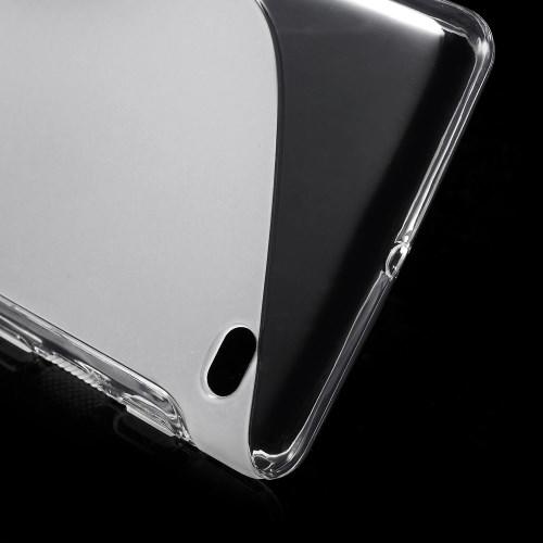 Силиконовый чехол для Sony Xperia C4 прозрачный S-Shape