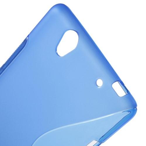 Силиконовый чехол для Sony Xperia C4 синий S-Shape