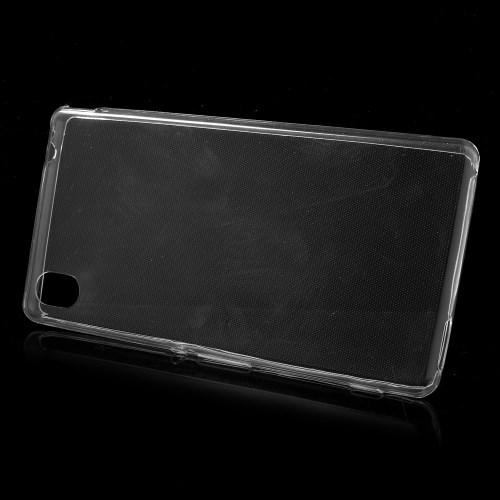 Ультра-тонкий силиконовый чехол 0,3 мм для Sony Xperia M4 Aqua, M4 Aqua Dual - прозрачный