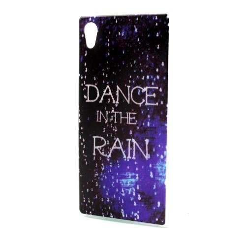 Ультра-тонкий силиконовый чехол для Sony Xperia M4 Aqua, M4 Aqua Dual - Dance in the Rain
