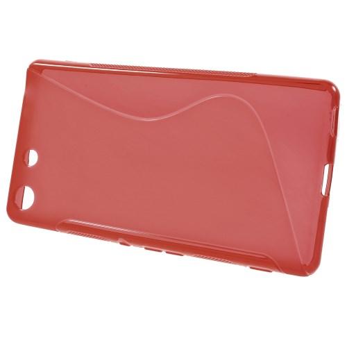 Силиконовый чехол для Sony Xperia M5 красный S-Shape