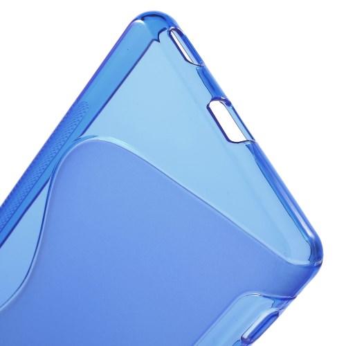 Силиконовый чехол для Sony Xperia M5 синий S-Shape