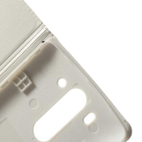 Чехол книжка с функцией Smart Circle Window для LG G3 s белый
