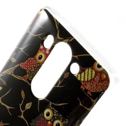 Силиконовый чехол для LG G3 s с орнаментом Owl Black