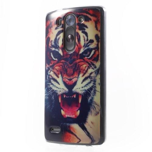 Силиконовый чехол для LG G3 s с орнаментом Tiger