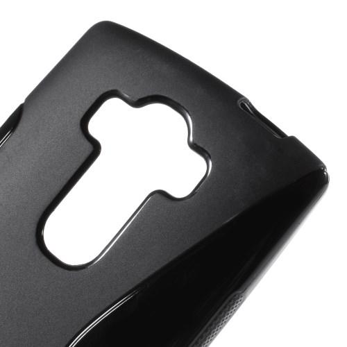 Силиконовый чехол для LG G4 s черный S-образный