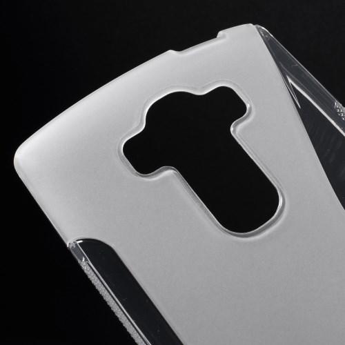 Силиконовый чехол для LG G4s прозрачный S-образный