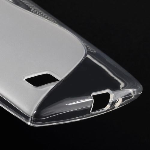 Силиконовый чехол для LG G4s прозрачный S-образный