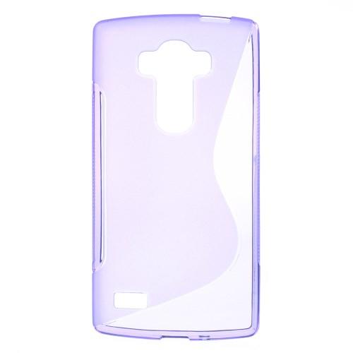 Силиконовый чехол для LG G4 s фиолетовый S-образный