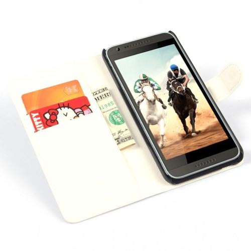 Чехол книжка для HTC Desire 620 белый