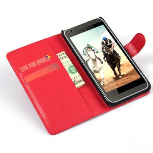 Чехол книжка для HTC Desire 620 Красный