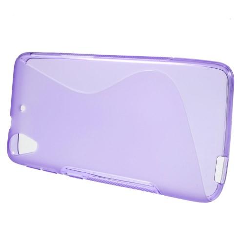 Силиконовый чехол для HTC Desire 626G / 626G+ фиолетовый S-образный