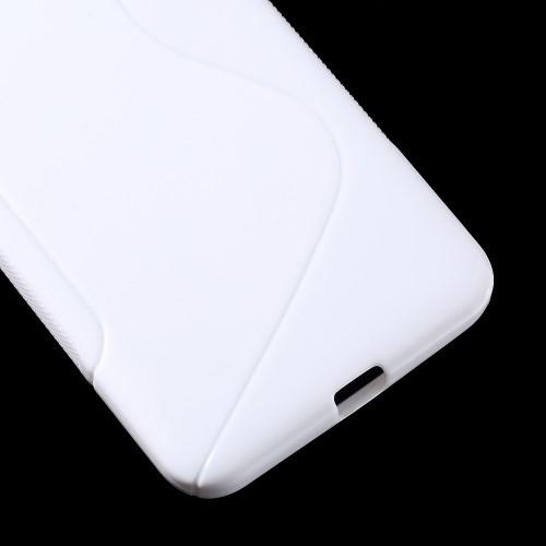 Силиконовый чехол для HTC One E9 Plus белый S-образный