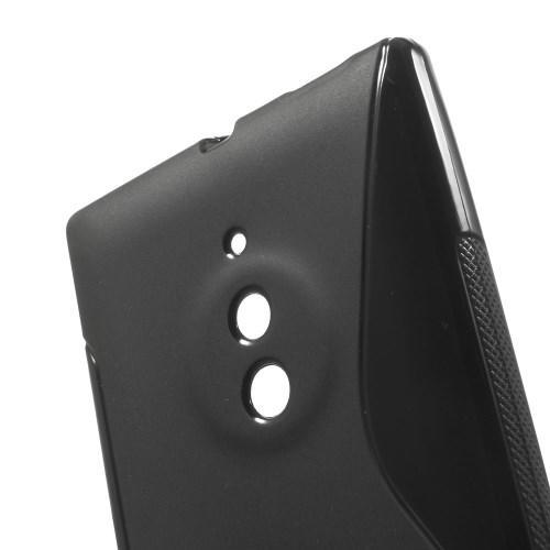 Силиконовый чехол для Nokia Lumia 830 черный S-shape