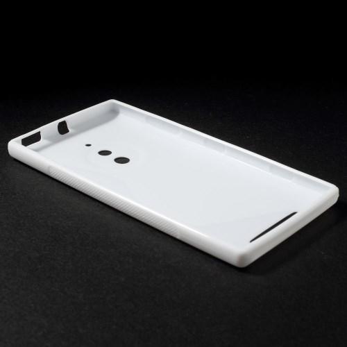 Силиконовый чехол для Nokia Lumia 830 белый S-shape